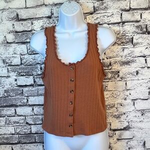SO Burnt Orange Tank Top Size L